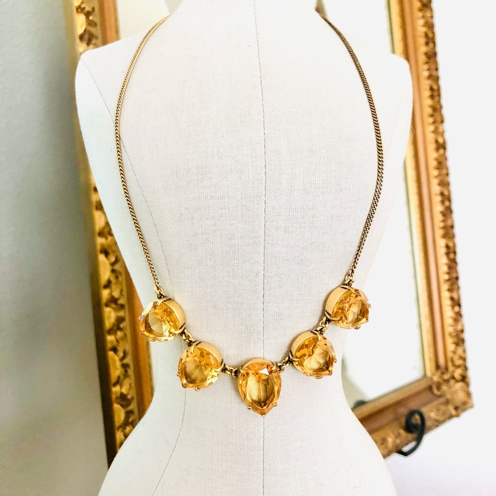 Vintage J. Crew Crystal Statement Necklace